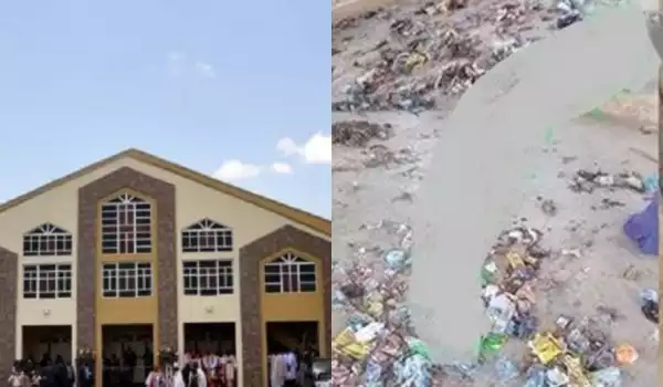 Drama As Landlady Litters Church With Trash To Force Pastor Out